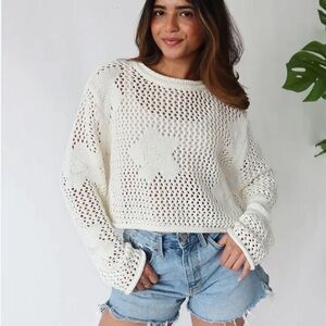 Bailey Rose Daisy Crochet Top - Size M